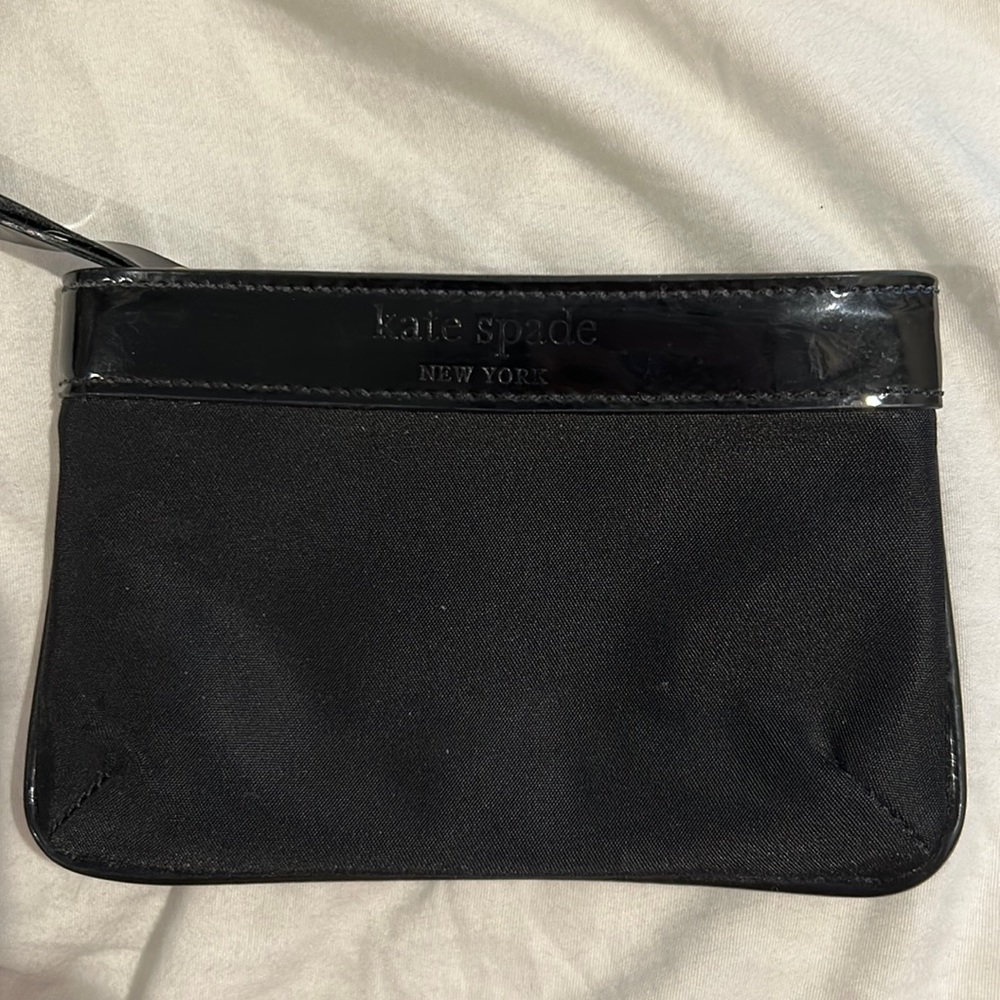 Kate Spade nylon and patent coin purse/card holder
